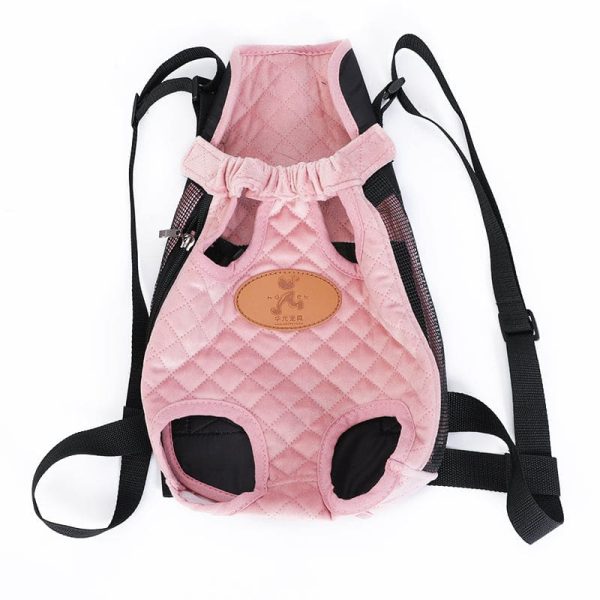 Adjustable Pet Front Carrier Backpack – Comfortable Travel Bag for Cats & Dogs - Image 1